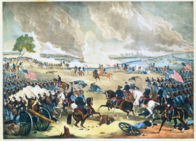 The Battle of Gettysburg by American School